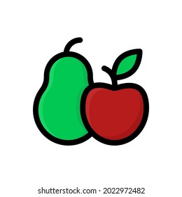 fruits icon illustration vector graphic