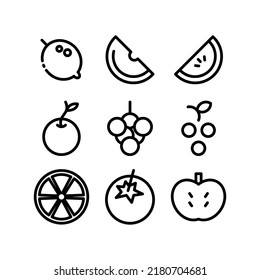 fruits icon or logo isolated sign symbol vector illustration - Collection of high quality black style vector icons
