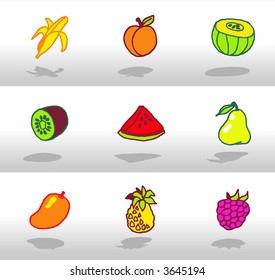 Fruchtsymbol set 2