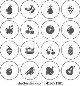 Fruits Icon Set