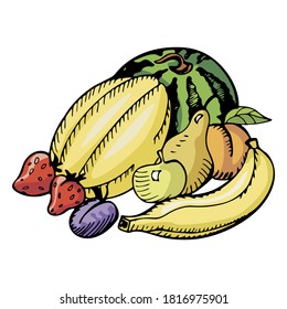Fruchtsymbol, Vektorgrafik