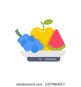 Fruits icon in vector. Illustration