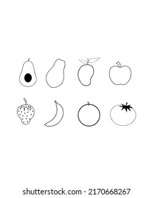 Fruchtsymbol, Vektorgrafik-Logo-Vorlage