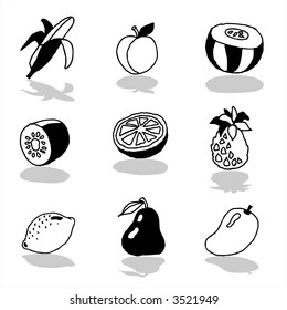 Fruits icons 1 - others of same series : http://www.shutterstock.com/lightboxes.mhtml?lightbox_id=498997