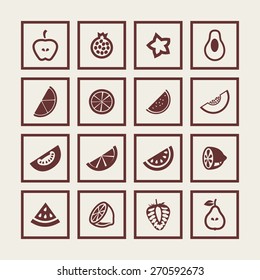 fruits icons