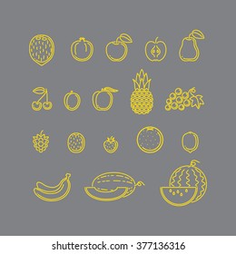 fruits icons