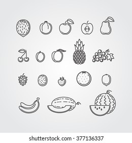 fruits icons