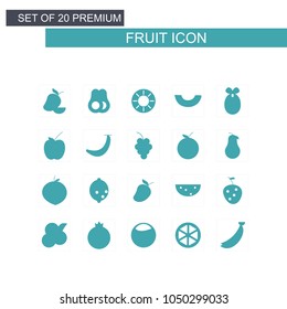 Fruits icons set 