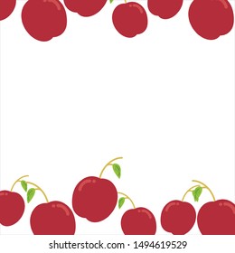 fruits Illustration isolated on white background. Can use for print, template, fabric, presentation, banner, poster, wallpaper