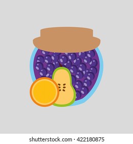 fruits jam design 