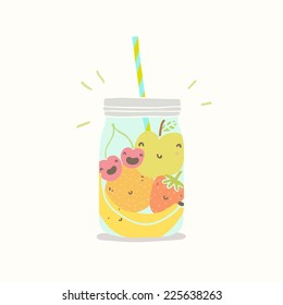 Fruits in jar