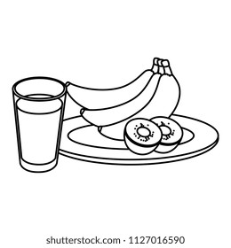 fruits with juice icons