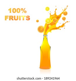 Fruits juices collection : Orange and lemon