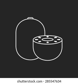 fruits kiwi line icon