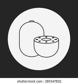 fruits kiwi line icon