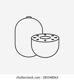 fruits kiwi line icon