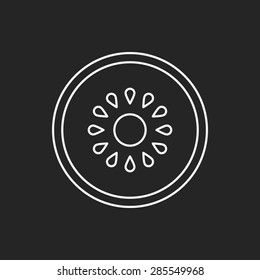 fruits kiwi line icon