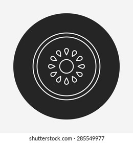 fruits kiwi line icon