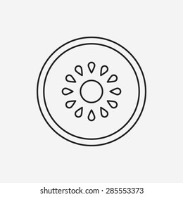 fruits kiwi line icon