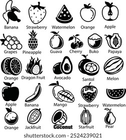 Obst mit Etikettensatz - Bundle-Abbildung