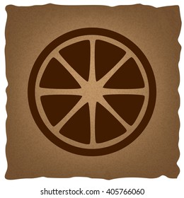 Fruits lemon sign