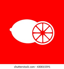 Fruits lemon sign