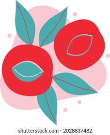 Logotipo de frutas, imágenes prediseñadas, ilustración vectorial. Frutos de dibujos animados planos, ilustración de bayas para web, diseño, paquete. Resumen de un icono de fruta plana, para el menú. Alimentos frescos sanos, alimentos naturales orgánicos aislados.