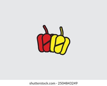 Fruits logo vector, vector and illustration,