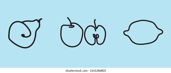 
fruits are made in one line