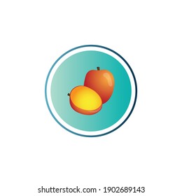 
Diseño de iconos de vectores de mango de frutas