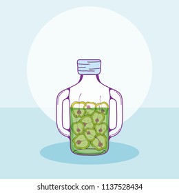 Fruits mason jar