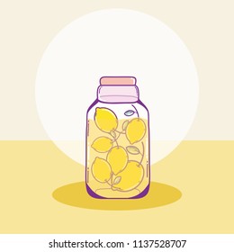 Fruits mason jar