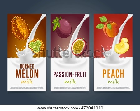 Passion fruit and peach cake on a dark background