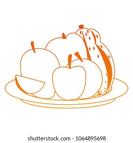 Fruits on dish