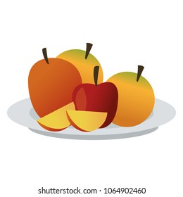 Fruits on dish