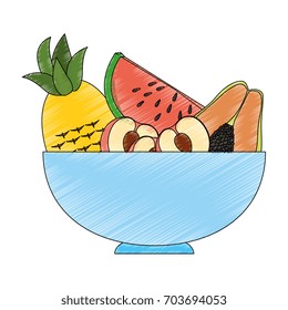 Fruits on dish