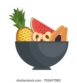 Fruits on dish