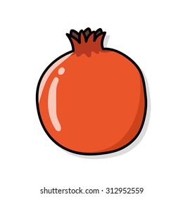 fruits orange doodle