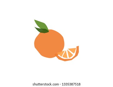 Fruits Orange minimal abstract design