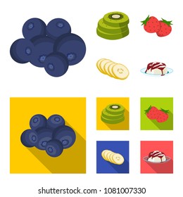 Fruits and other food. Food set collection icons in cartoon,flat style vector symbol stock illustration web.