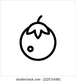 Fruits, Outline, Flat Icon Logo Illustration Vector Isolated. Suitable for Web Design, Logo, App.