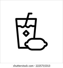 Fruits, Outline, Flat Icon Logo Illustration Vector Isolated. Suitable for Web Design, Logo, App.