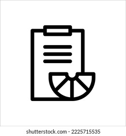 Fruits, Outline, Flat Icon Logo Illustration Vector Isolated. Suitable for Web Design, Logo, App.