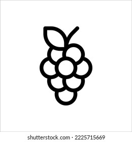 Fruits, Outline, Flat Icon Logo Illustration Vector Isolated. Suitable for Web Design, Logo, App.