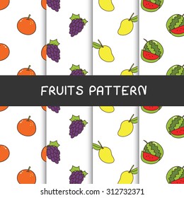 fruits pattern background