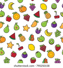 fruits pattern background