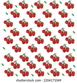 Patrón de frutas para niños, papel de pared, impresión, iconos, ilustración, decoración, diseño de tela