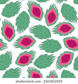 Patrón de frutas. Cortar fruta. Patrón decorativo sin fisuras para envolver papel, papel pintado, textil, tarjetas de felicitación e invitaciones.