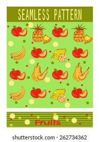 Fruits pattern for package design