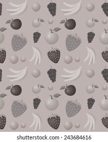 Fruits pattern - seamless vector background ideal for wrappings 